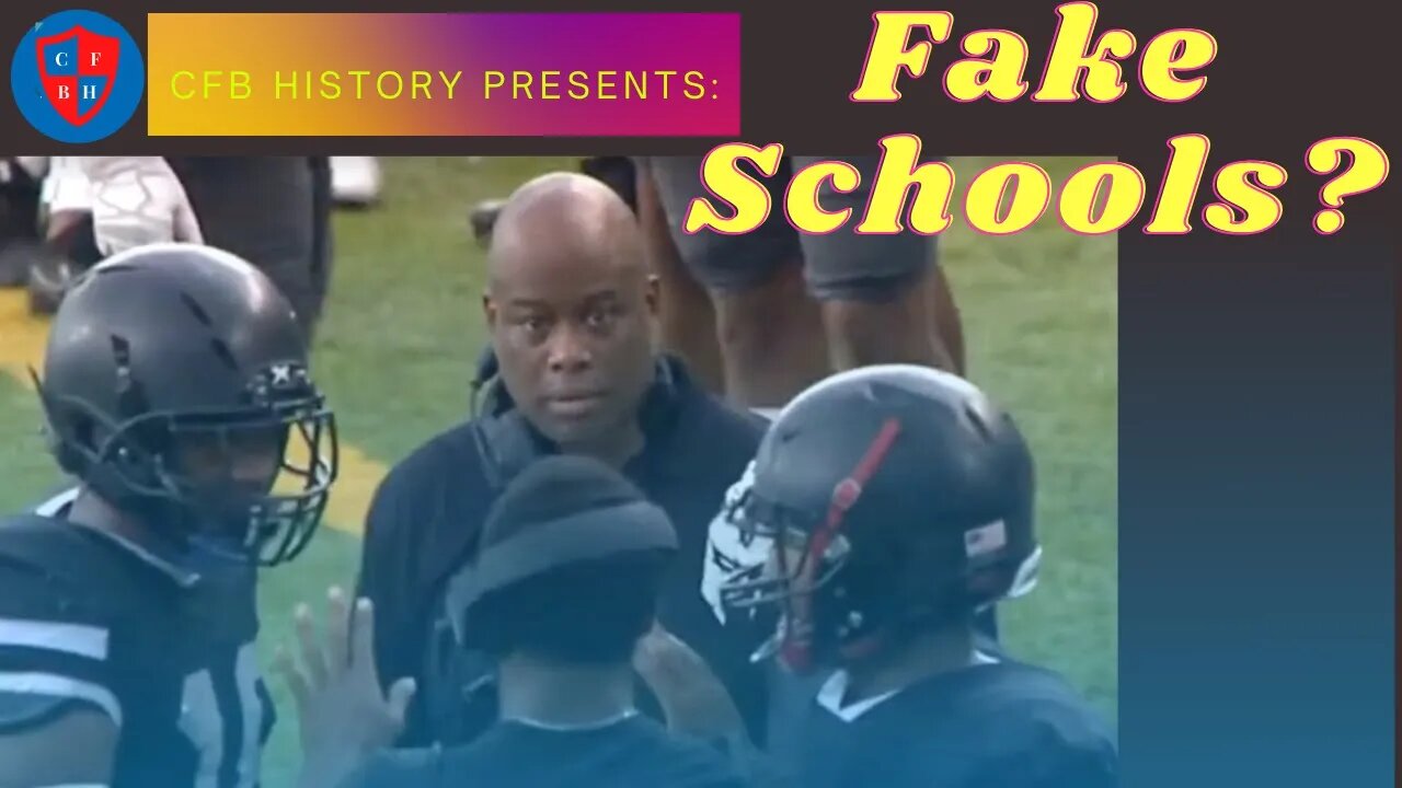 Bishop Sycamore, the College of Faith, and a brief history on fake schools playing football