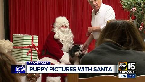 Santa spreads howl-a-day spirit in Scottsdale