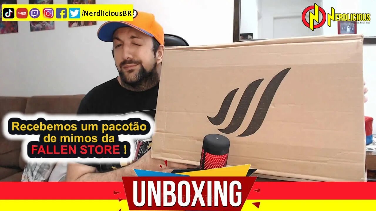 🎁 UNBOXING! Recebemos o MOUSE, MOUSEPAD e MOCHILA GAMER da FALLEN STORE! Confira o nosso Unboxing!