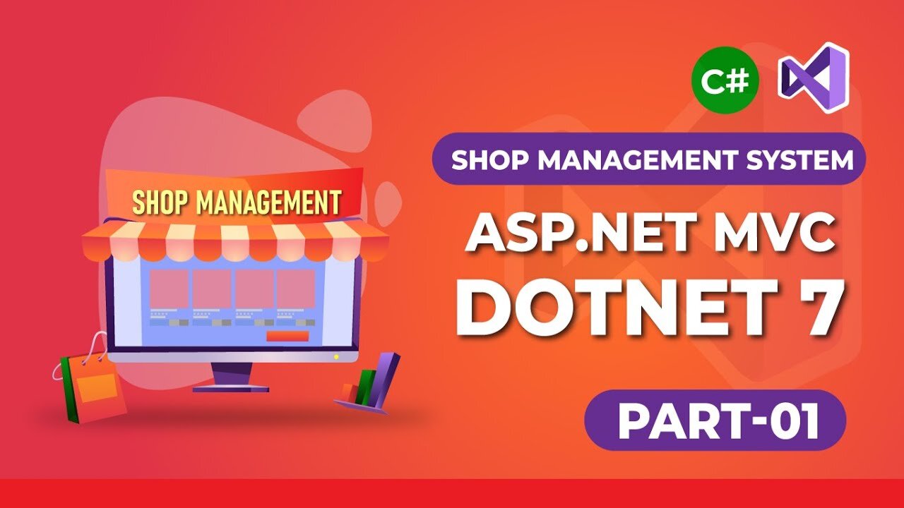 Complete Shop Management System using Asp.net MVC DotNet 7 - Part 01