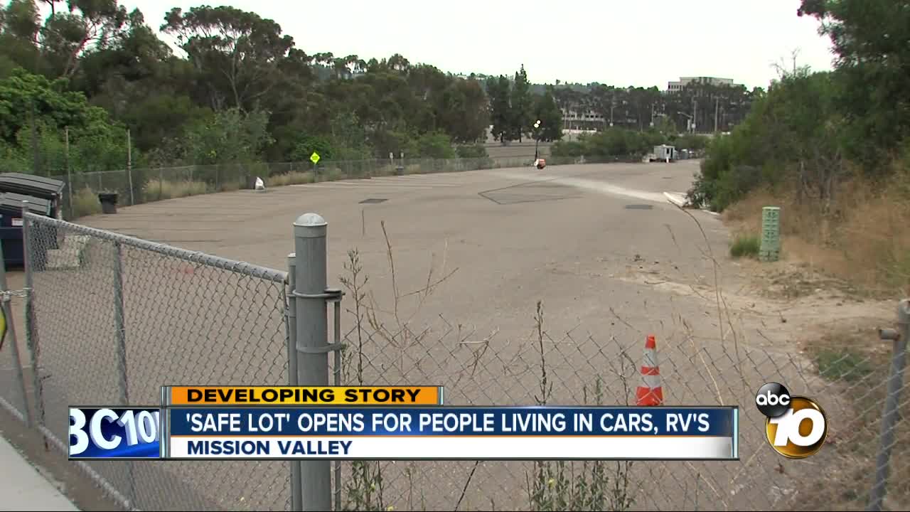 City opens lot for people living in RVs but there are few takers