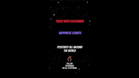 Happiness Counts #dayodman #motivation #eeyayyahh #motivationalspeaker #positivity