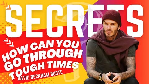 David Beckham Success Quote│Can You Go Through Tough Times? 🔥│Short Video│#quote #motivationalvideo