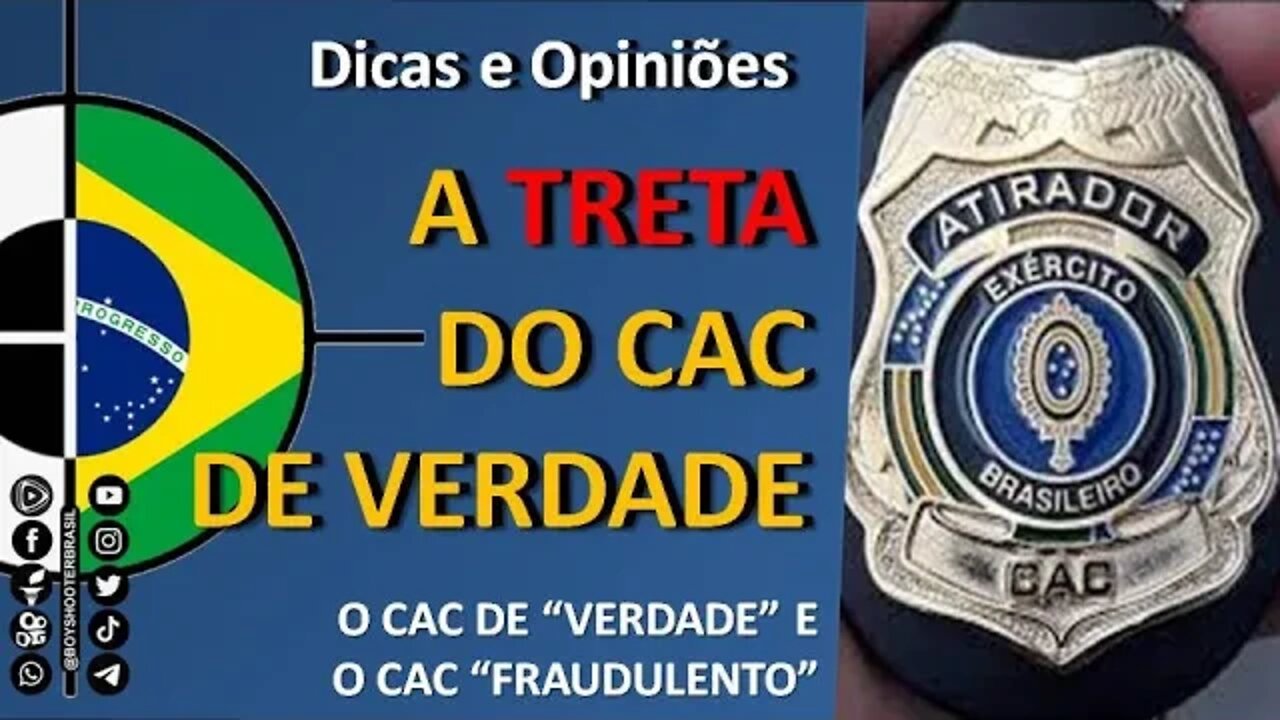 A TRETA do "CAC de verdade", e os CACs "fraudulentos" do Flávio Dino!