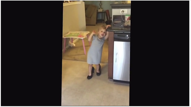 Little Girl Dances To Taylor Swift Song In Mommy's High Heels