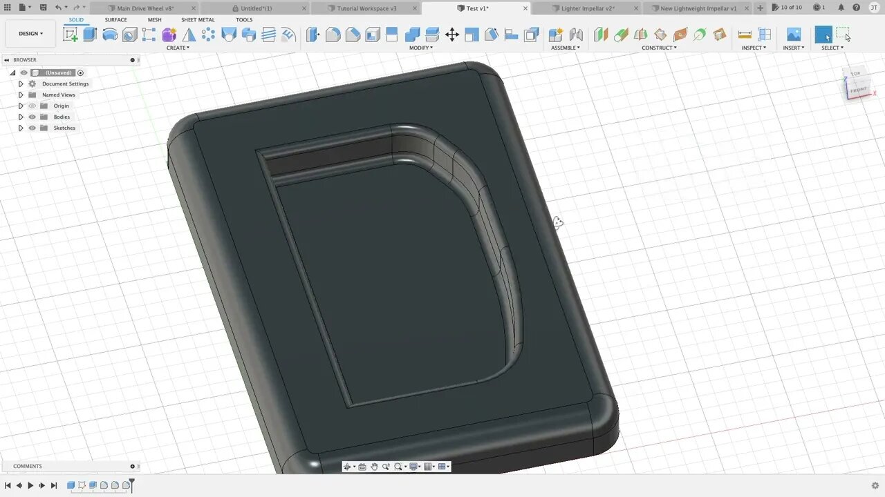 Fusion360 3D Part.18 (Offset Face). The absolute beginner tutorial help series.