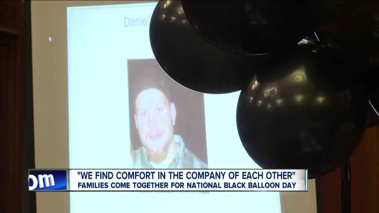 Families come together for National Black Balloon Day