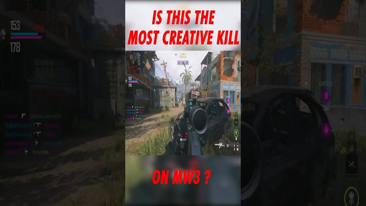 MOST CREATIVE KILL ON MW3 ? #shorts #mw3 #cod #funnymoments #warzone #modernwarfare #funnyclip