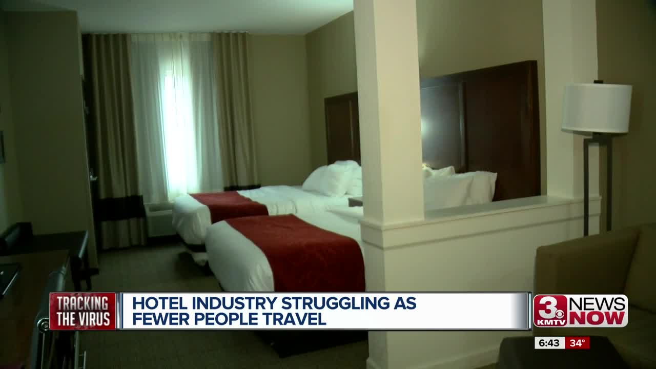 Hotel industry struggling as fewer people travel