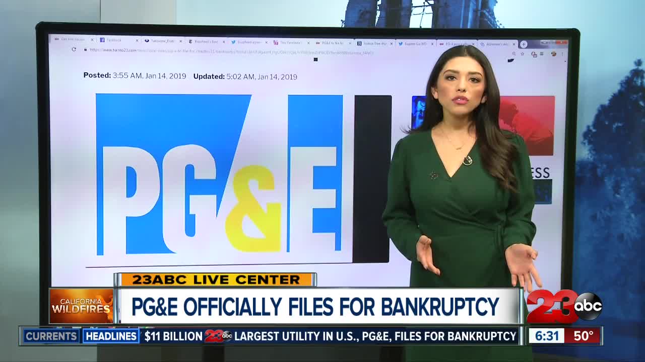 PG&E officially files for bankruptcy