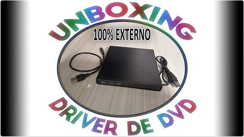 UNBOXING do Drive de DVD externo