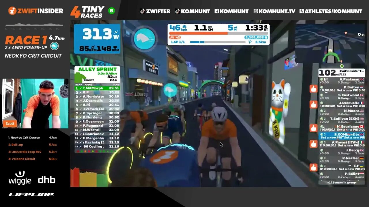 ZWIFT Tiny Race 1 of 4 (B-Grade) on TIRED LEGS 🥵