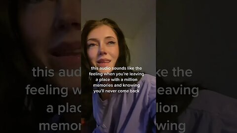 this audio sounds like the feeling when you're leaving Video By hollyo #Shorts