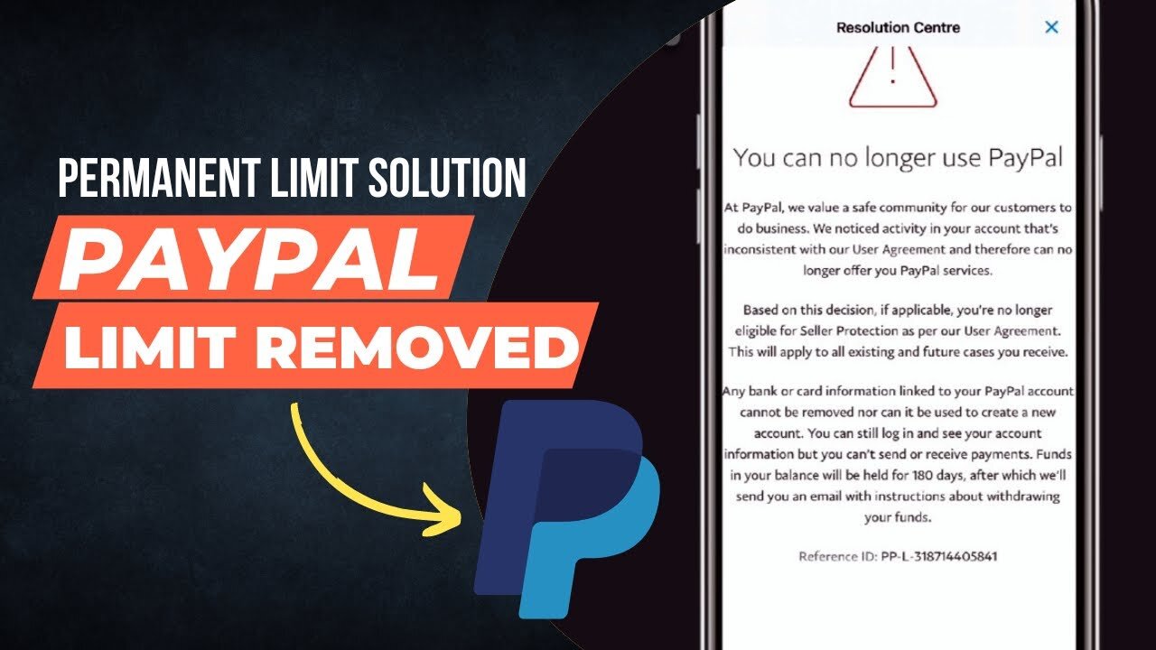 How to solve Paypal permanent limitation - Account permanent limitation removed - YK Fearless