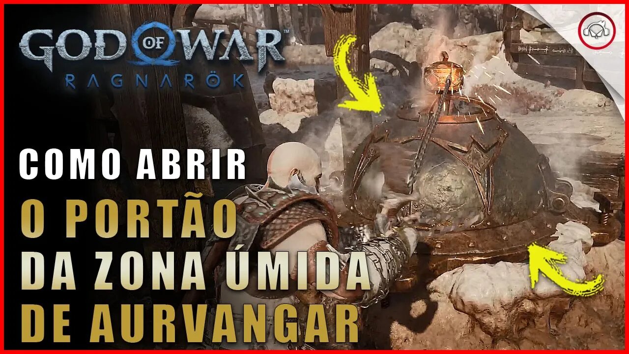 God of war Ragnarok, Como abrir o portão da Zona Úmida de Aurvangar | Super dica