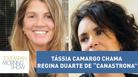 Por política, Tássia Camargo chama Regina Duarte de “canastrona”