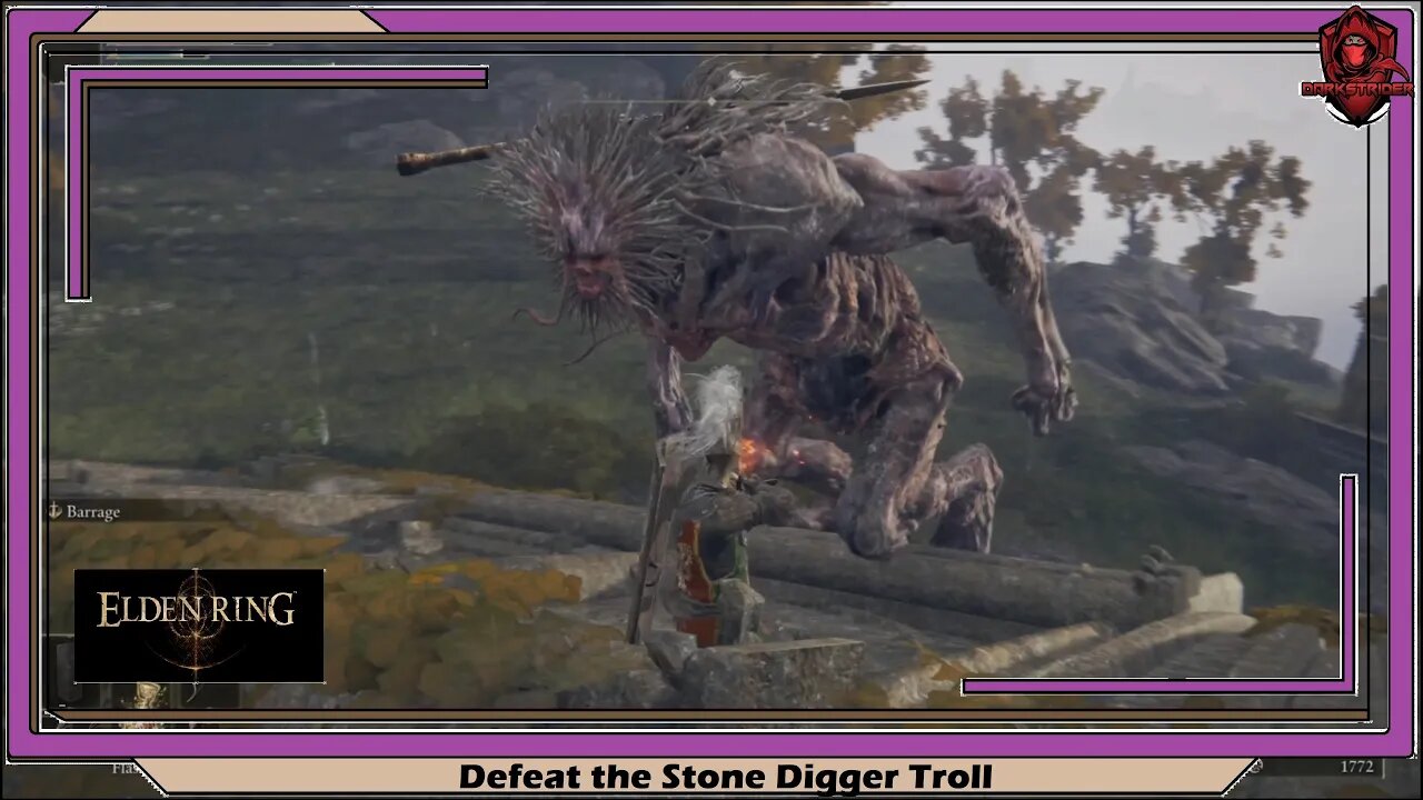 Elden Ring- Defeat the Stonedigger Troll