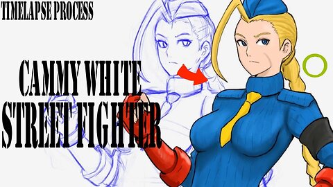 Cammy White (Alternate Costume) Street Fighter - Drawing Stream - timelapse - 9-14-23