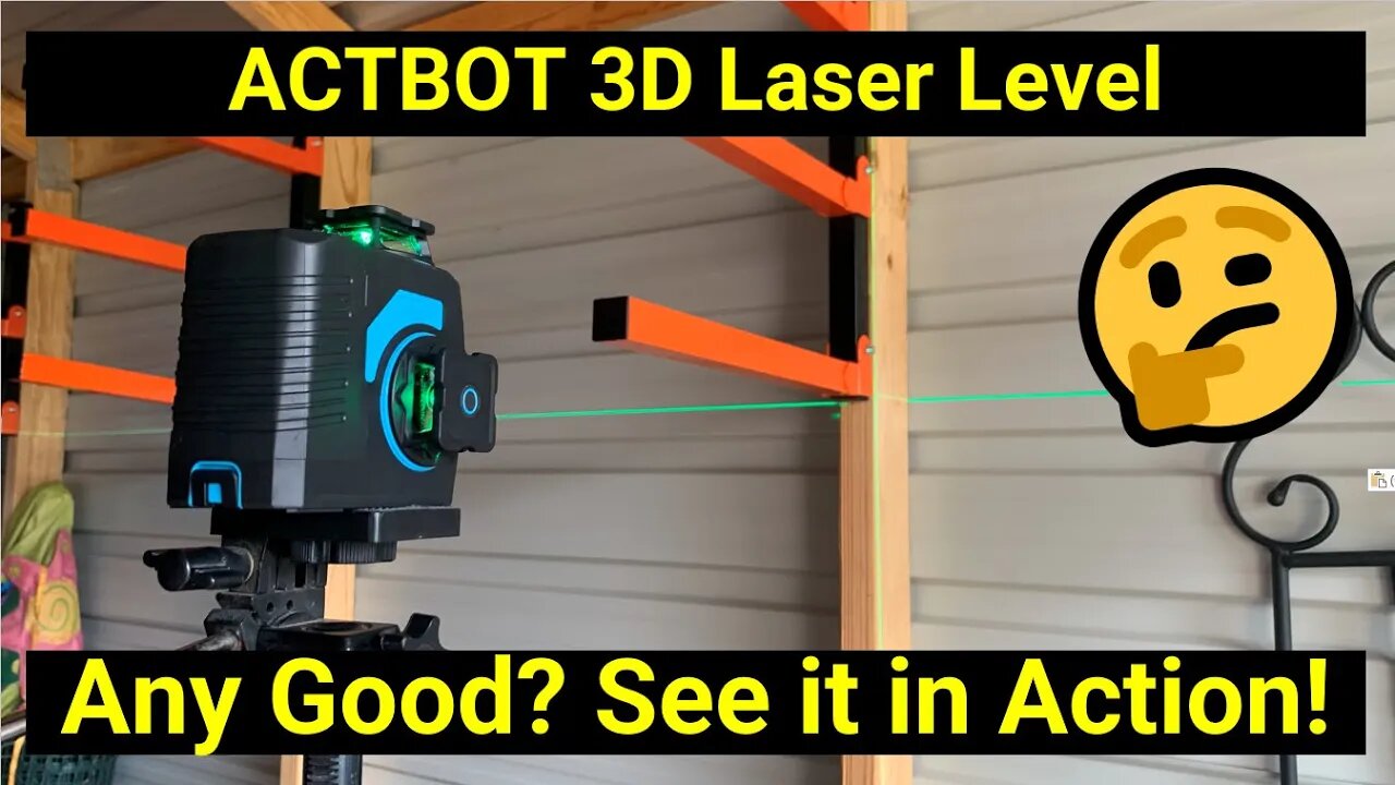 ✅ See in Action! 3-Dimensional Laser Level from ACTBOT (A12TOP-S)