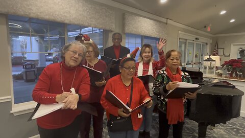 Pleasant Grove Baptist Church Choir Sings Christmas Carols at Elk Grove (CA) Sr. Community