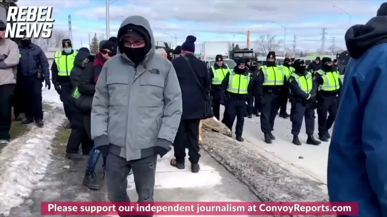 🇨🇦AMBASSADOR BRIDGE PROTESTORS SILL STRONG🇨🇦