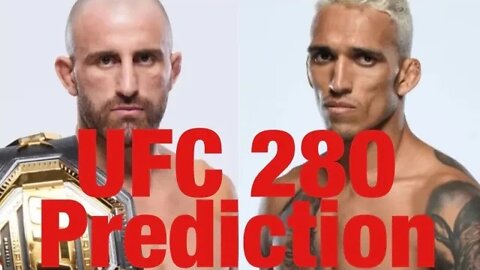 Alexander Volkanovski Vs Charles Oliveira UFC 280 Prediction