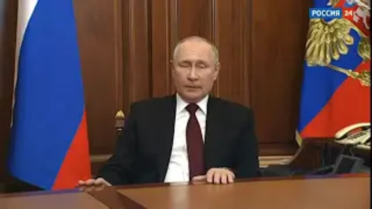 Vladimir Putin's Address on NATO, Ukraine, and Recognition of Donetsk and Lugansk - ENG Subtitles