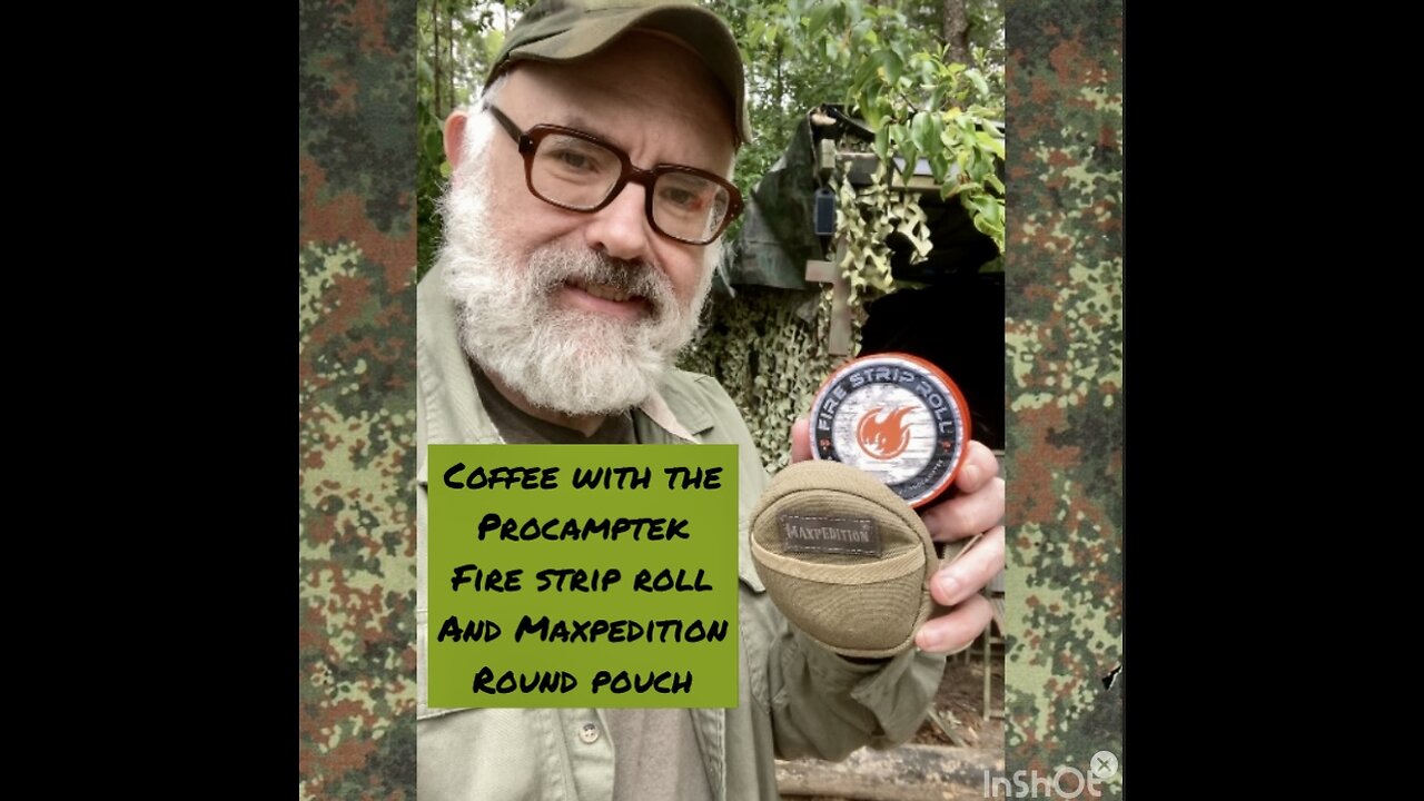 Coffee with the Procamptek Fire Strip Roll and Maxpedition Round Pouch