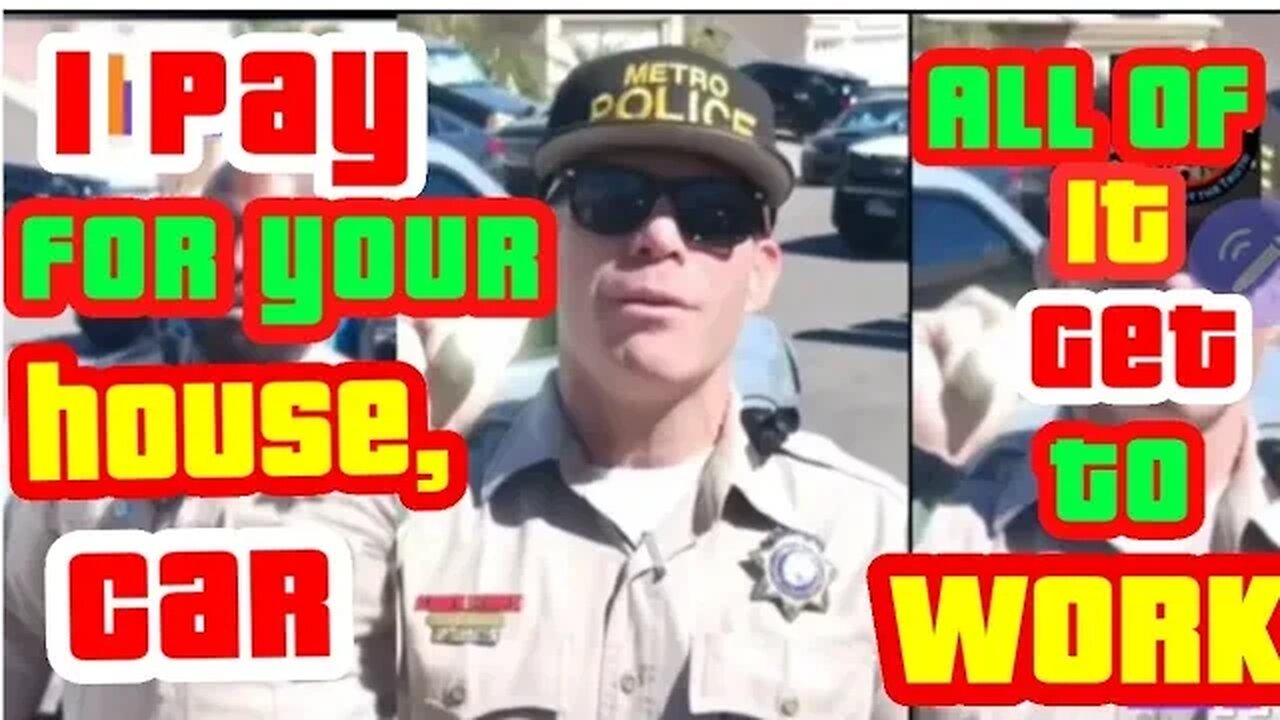 Cop goes absolutely BS over guy filming