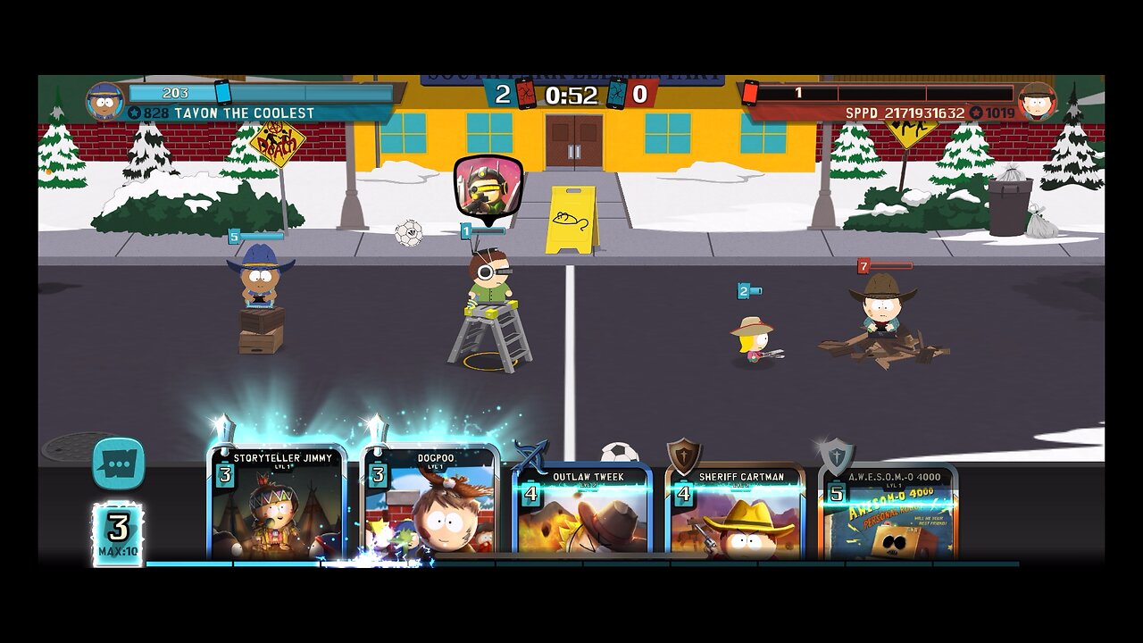 South Park: Phone Destroyer - Bandit Sally wins the match when my opponent had only 1 health 😵