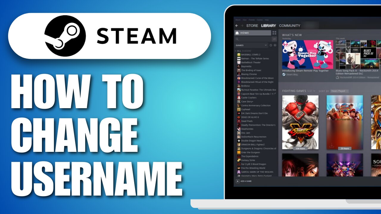 How To Change Steam Username