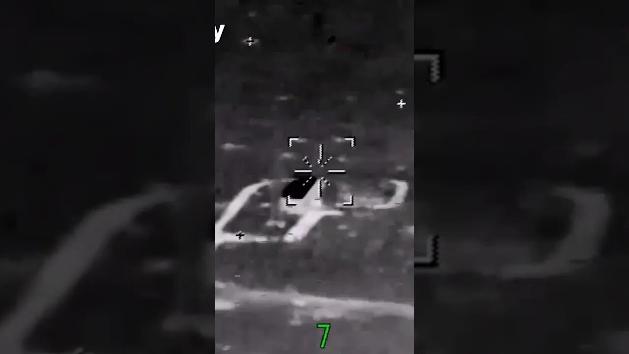 Footage of a high-precision missile strike on an enemy object