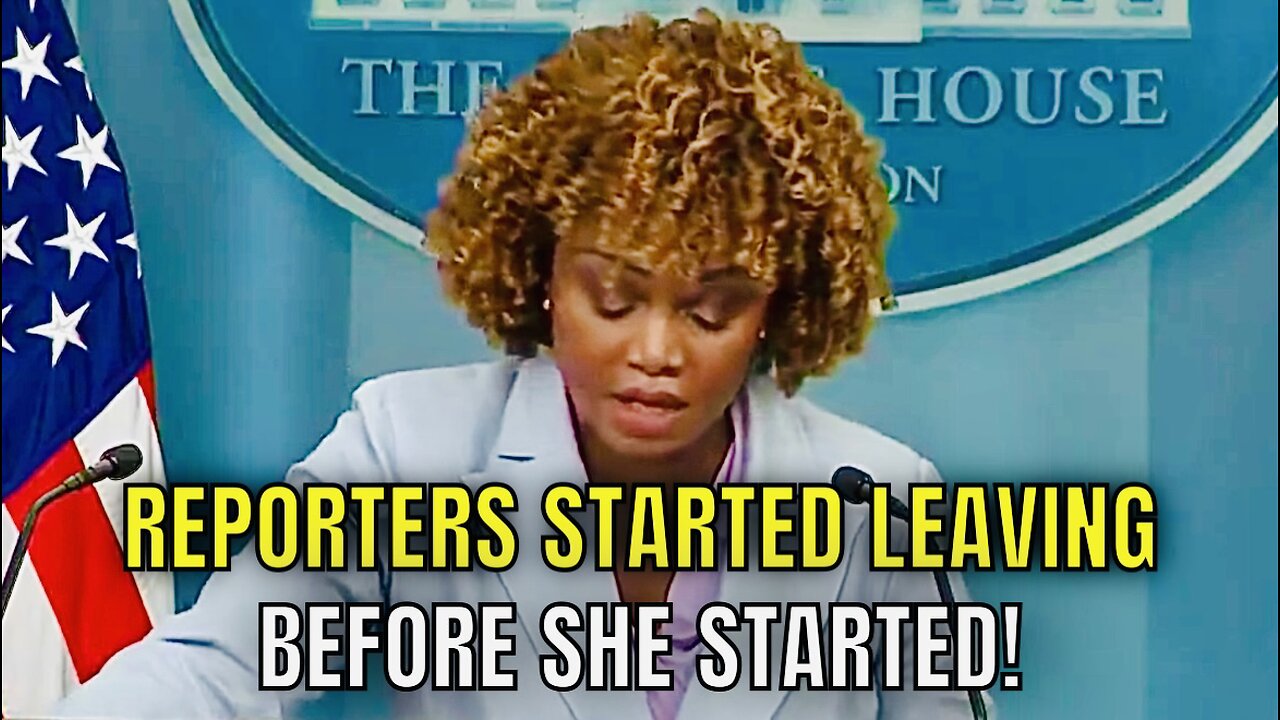 Karine Jean-Pierre Proves AGAIN why she’s the WORST Press Secretary in US History!