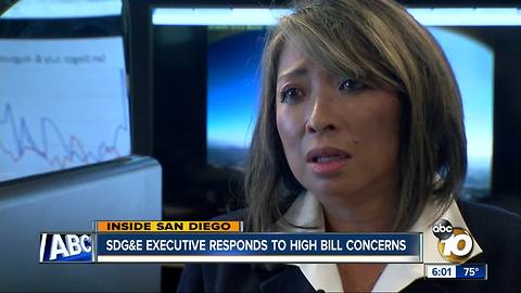 SDGE executive responds to high bill concerns