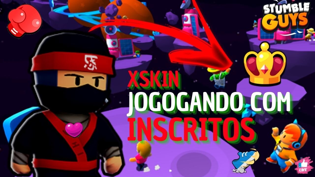 🔴STUMBLE GUYS 🔴0.40 VEM JOGAR🔴STUMBLE GUYS!🔥