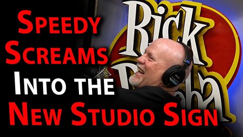 Speedy Screams Into The New Studio Sign