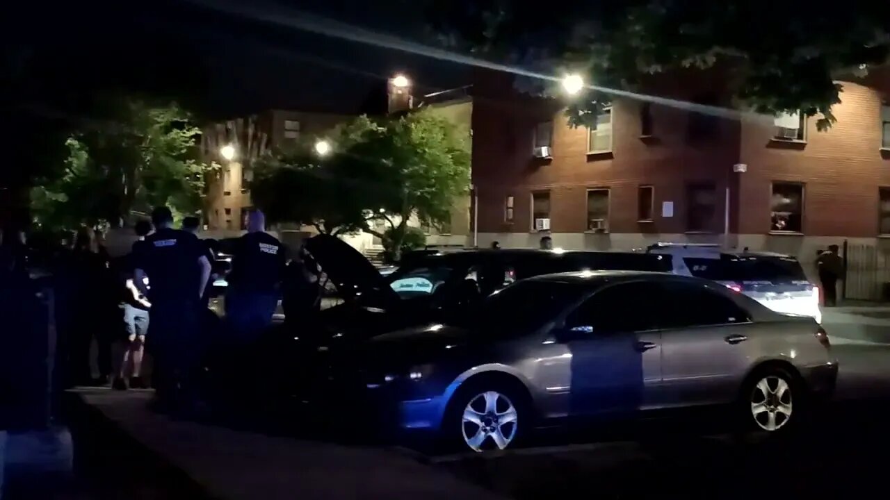 Boston police r investigating two firearms in the rear of 51 Prentiss Street