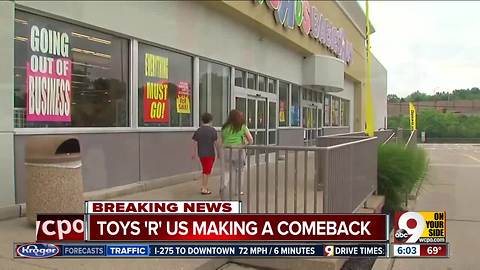 Toys 'R' Us making a comeback