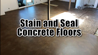 Stain & Seal Concrete Floors