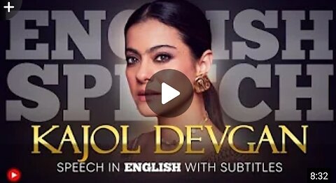 ENGLISH SPEECH ll Kajol Devgan