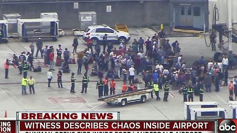 Witness describes chaos inside airport