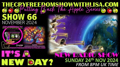 🚨NEW RADIO SHOW🚨Sunday 24th Nov from 8pm UK GMT 'A New Day?' SHOW 66