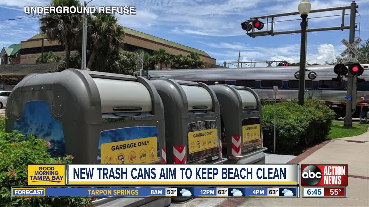 Clearwater leaders say $1.6 million trash cans will keep the beach cleaner