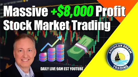 Massive +$8,000 Profit Lifetime Member Stock Market Trading Success