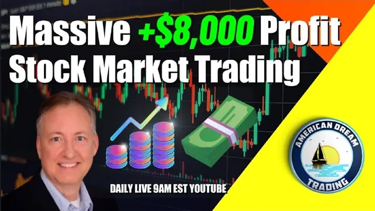 Massive +$8,000 Profit Lifetime Member Stock Market Trading Success