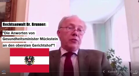 RA Dr. Brunner: "Die Antworten von Österreichs Gesundheitsminister an den obersten Gerichtshof"! 🇦🇹