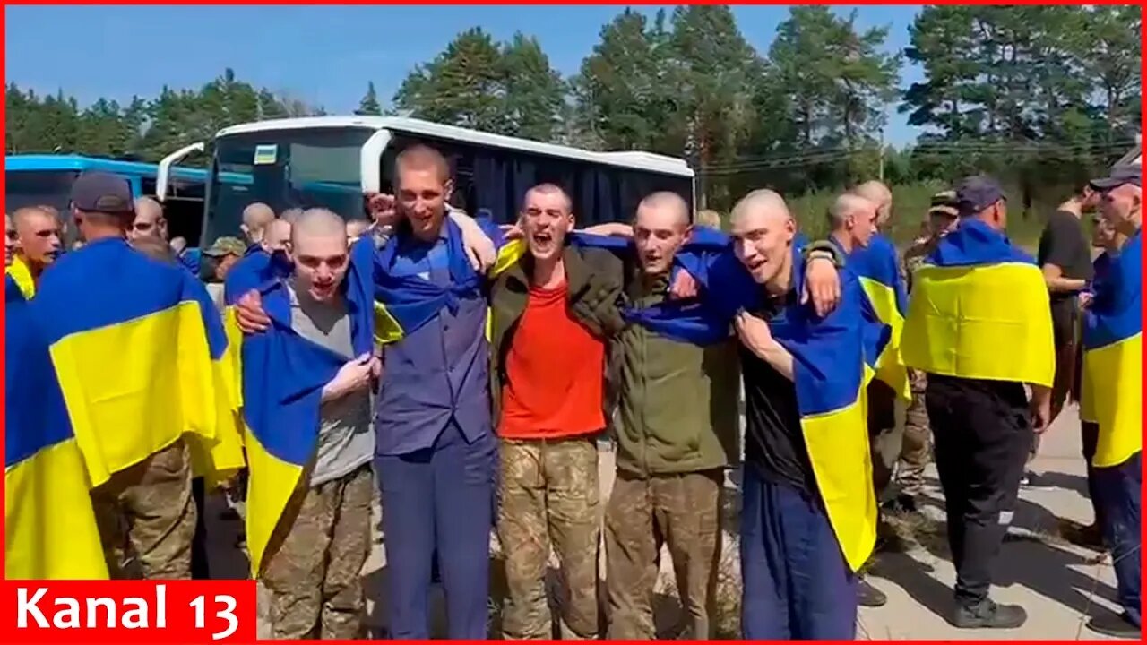 Ukraine returns 115 more of its servicemen from captivity - Footage of returning hostages