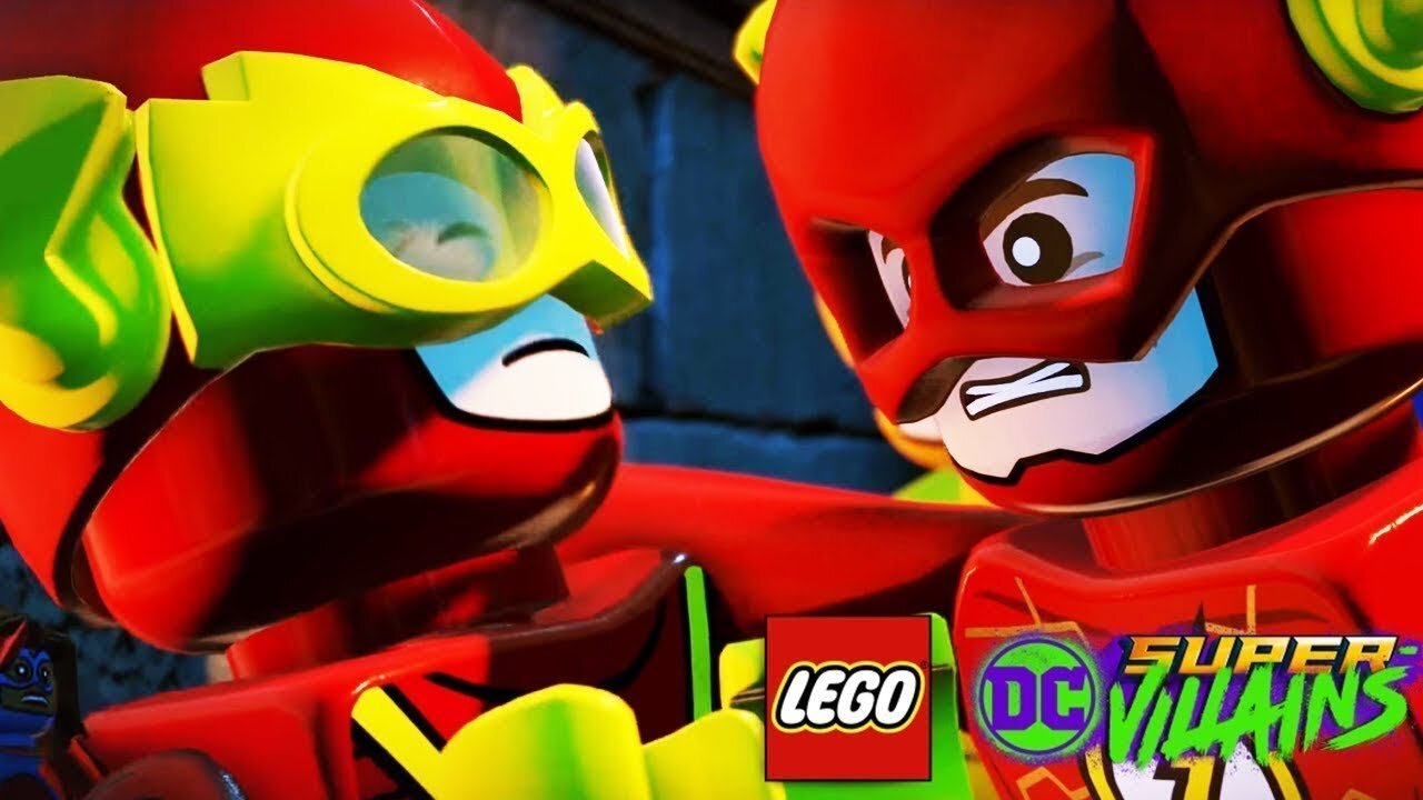 The Flash Races Johnny Quick Lego DC Super Villains