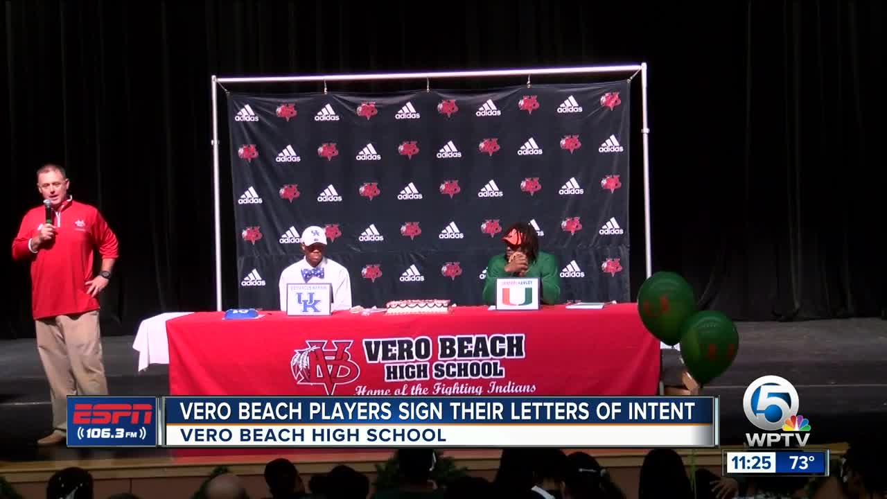 National Signing Day for Vero Beach High School