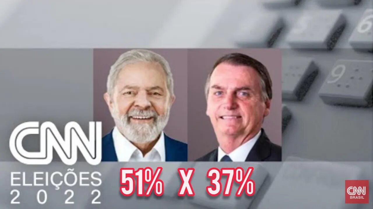 Lula tem 51% dos votos válidos; Bolsonaro, 37% Pesquisa Ipec para presidente: | @SHORTS CNN